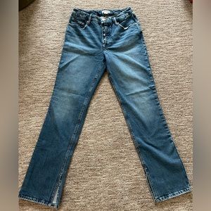 Good American - Button Fly Straight Leg Jeans - Size 4/27